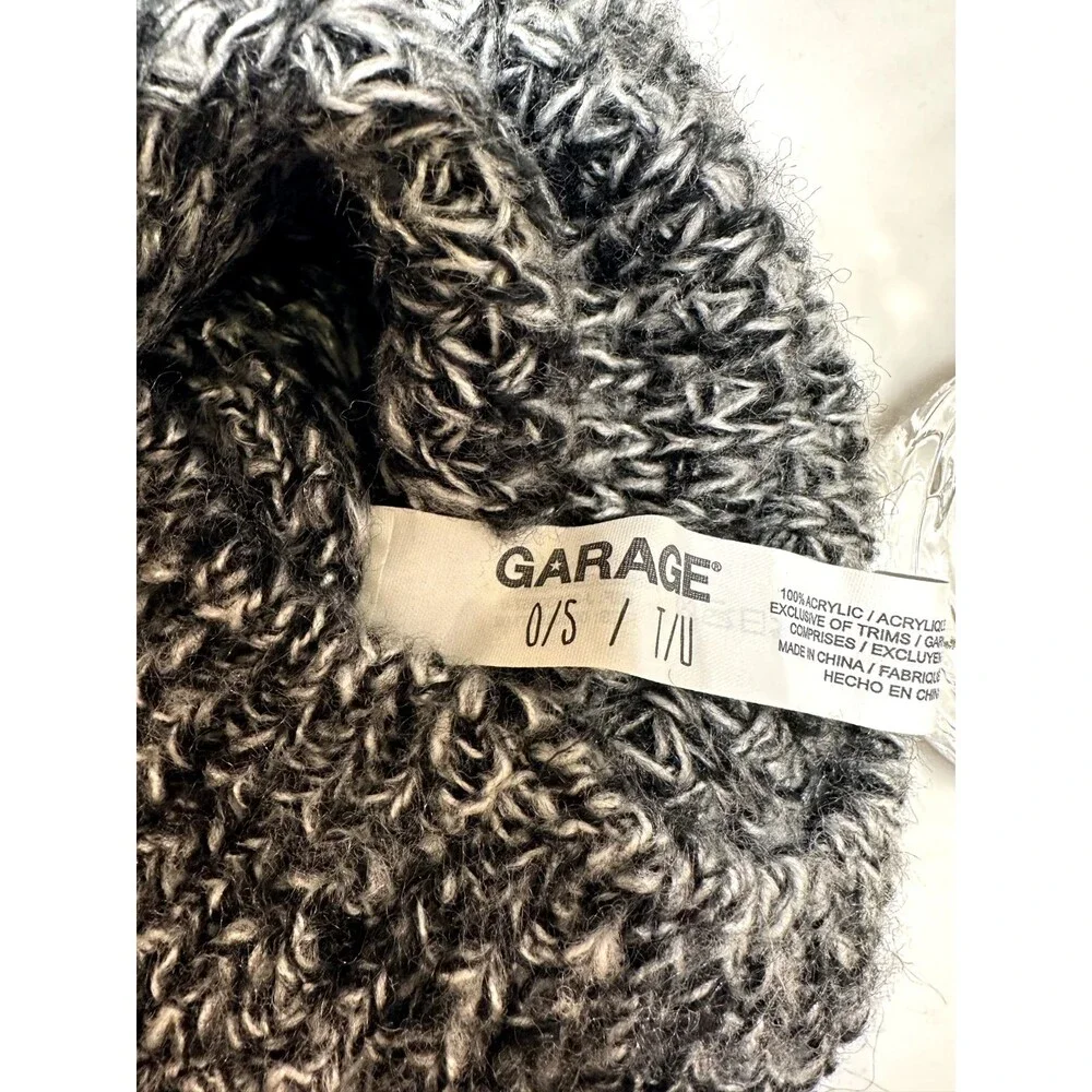 Garage Black and Gray Knit Beanie Duo